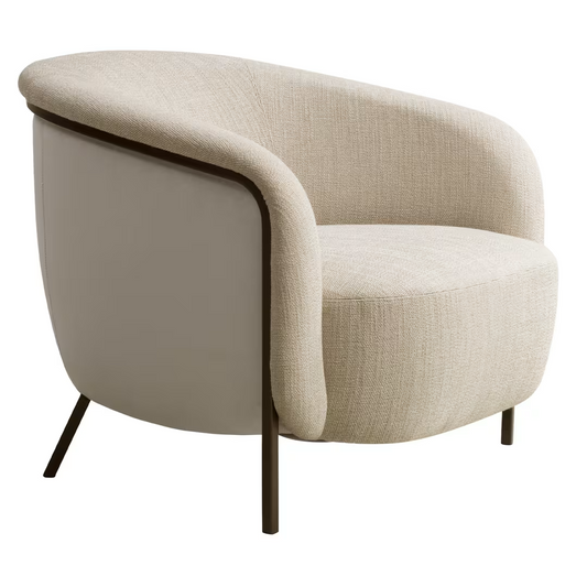 Ring white armchair