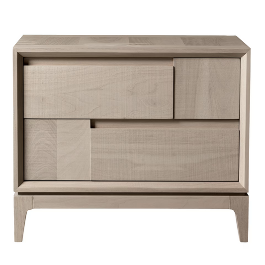 Warp and weft bedside table
