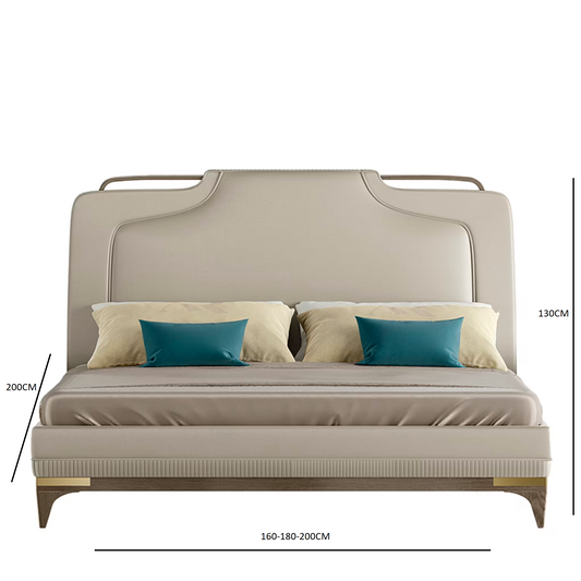 Leather bed