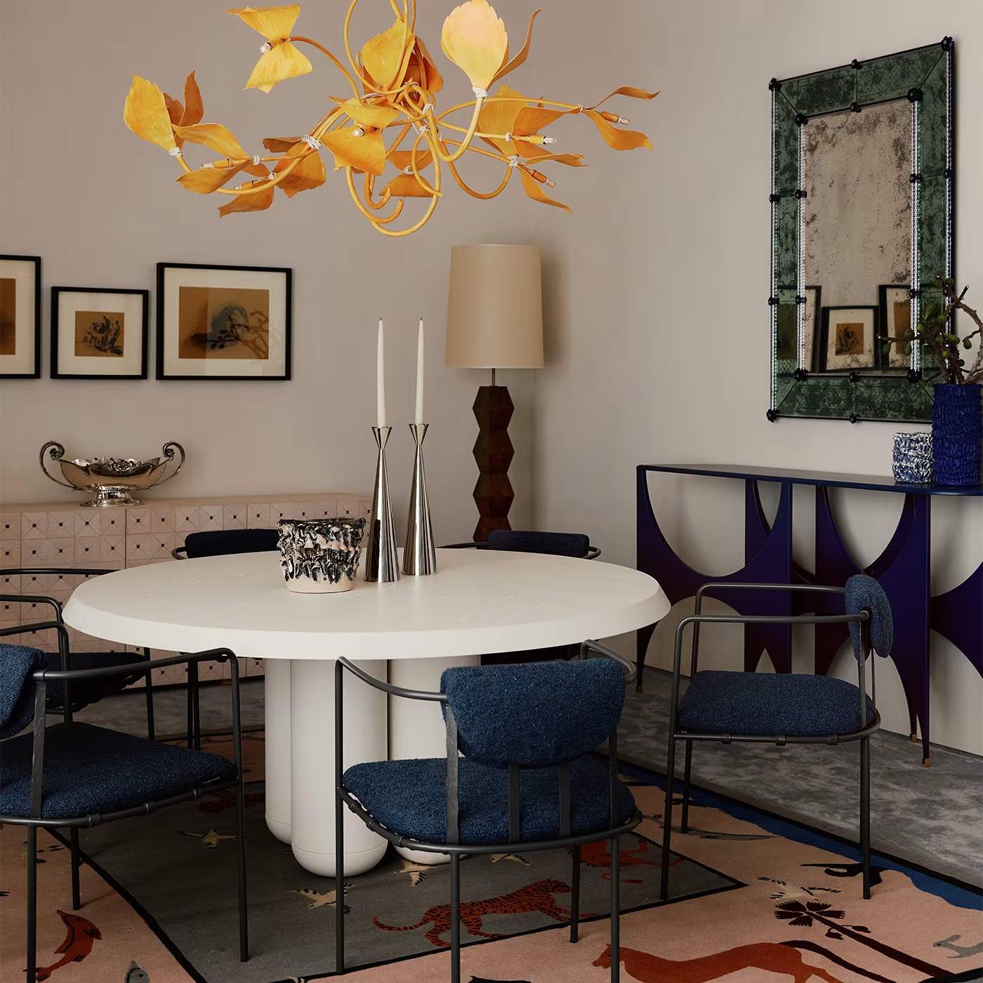 Butterfly blue console
