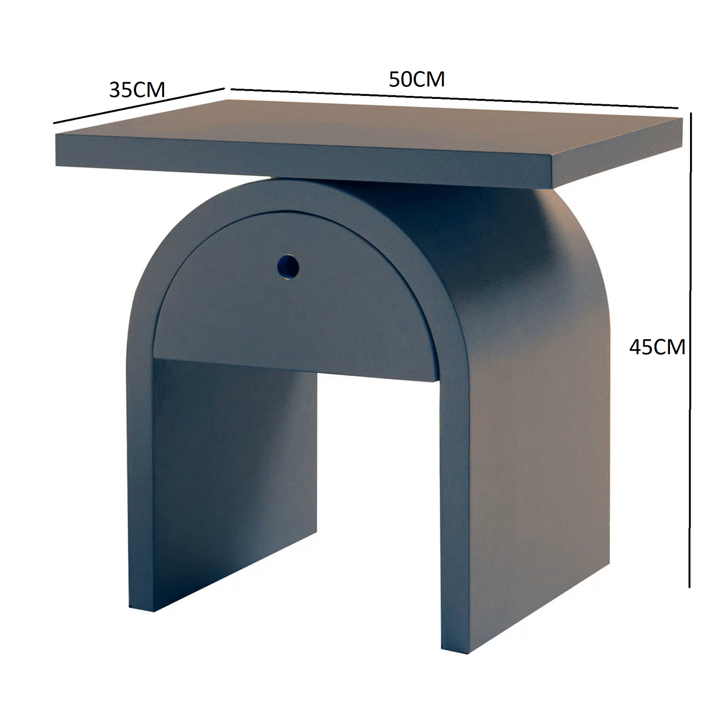 Arcom gray bedside table