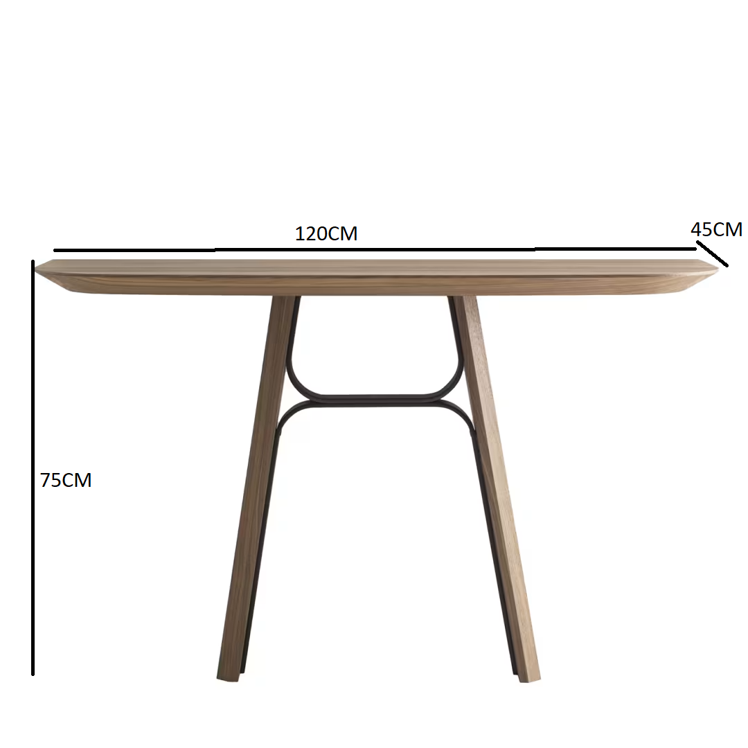 Canaletto walnut console bridge