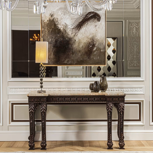 Bronze finishing console