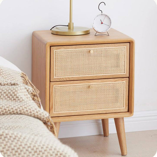 Rattan drawer chest