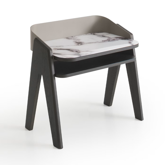Bavero trinity white nightstand